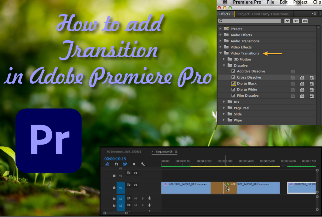 How to add Transition in Adobe Premiere Pro